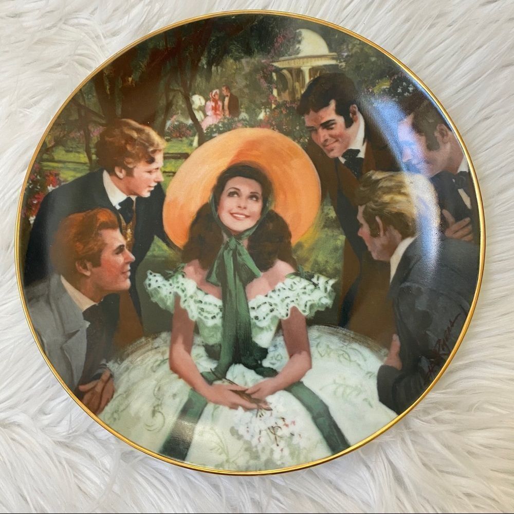 Gone With The Wind vintage collector plate